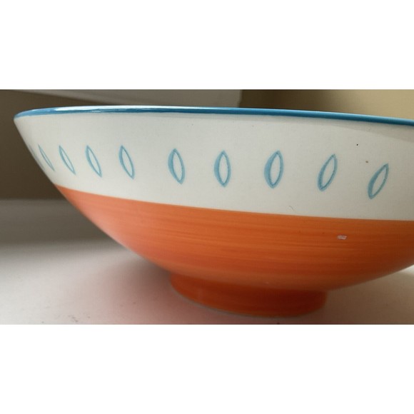 Artistic Accents Floral Serving Bowl Hand Painted By Coastline Imports 10 in. - Picture 5 of 8